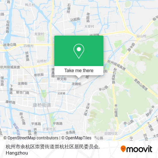 杭州市余杭区崇贤街道崇杭社区居民委员会 map