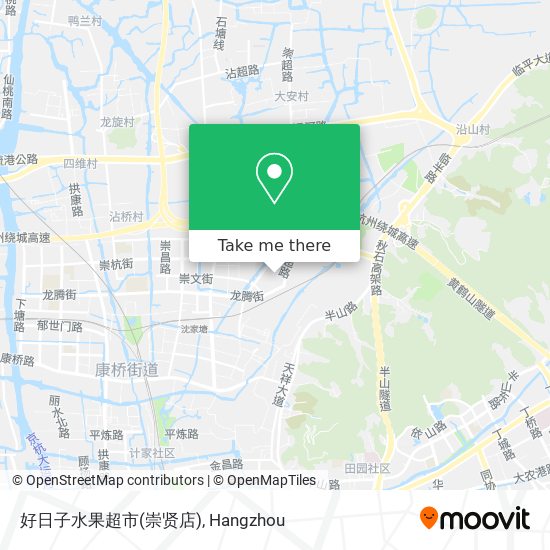 好日子水果超市(崇贤店) map