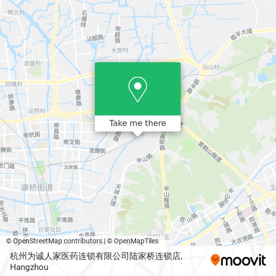 杭州为诚人家医药连锁有限公司陆家桥连锁店 map