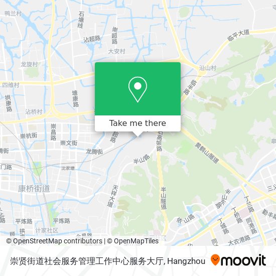 崇贤街道社会服务管理工作中心服务大厅 map