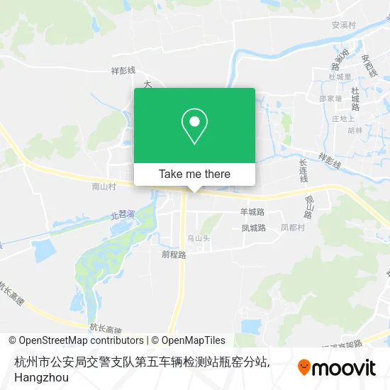 杭州市公安局交警支队第五车辆检测站瓶窑分站 map