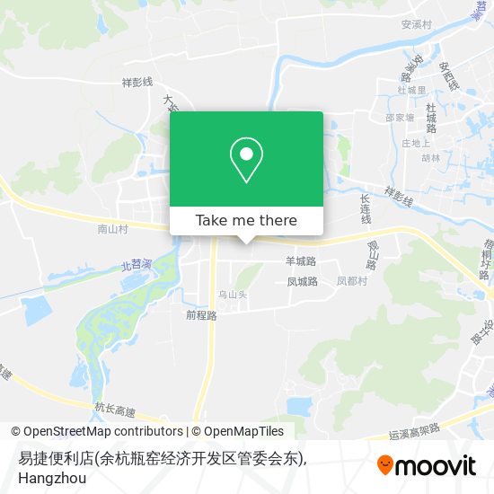 易捷便利店(余杭瓶窑经济开发区管委会东) map