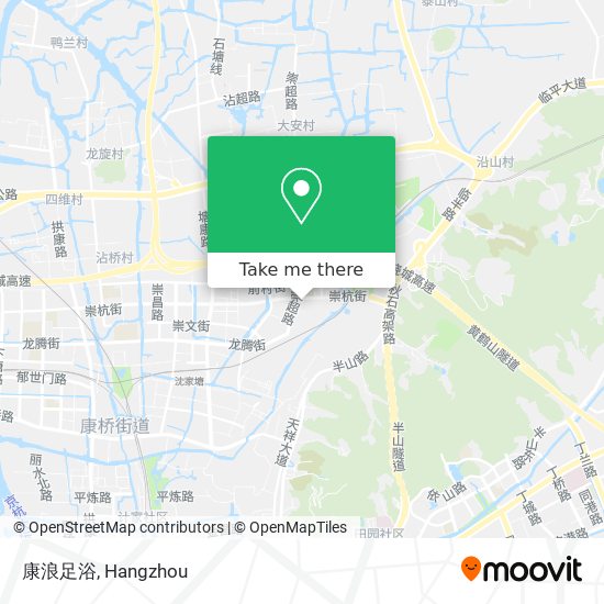 康浪足浴 map