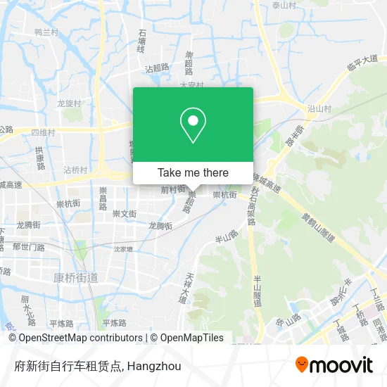 府新街自行车租赁点 map