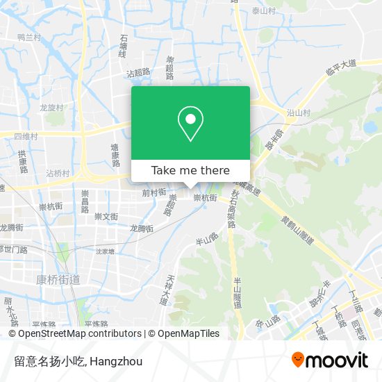 留意名扬小吃 map