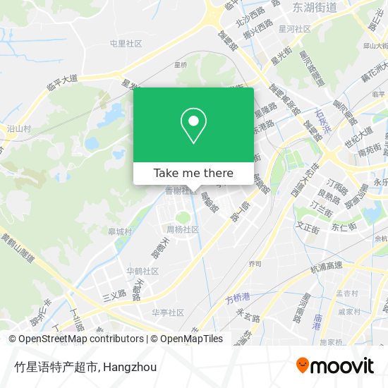 竹星语特产超市 map