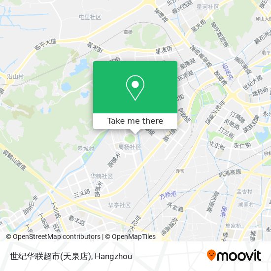 世纪华联超市(天泉店) map