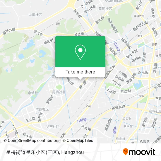 星桥街道星乐小区(三区) map