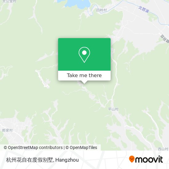 杭州花自在度假别墅 map