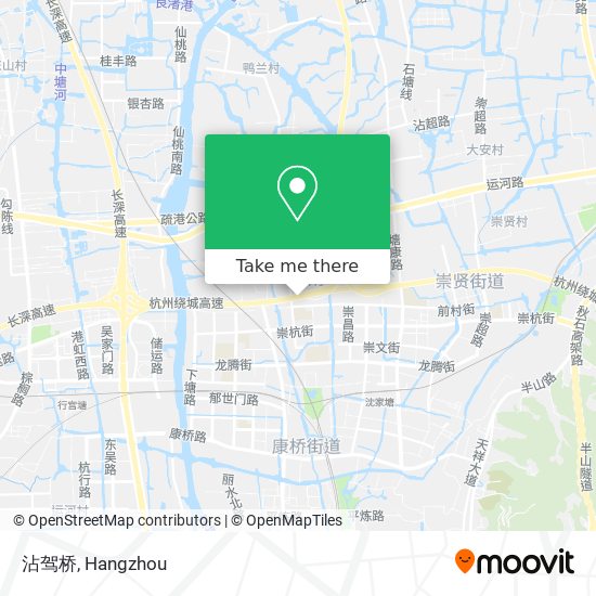 沾驾桥 map