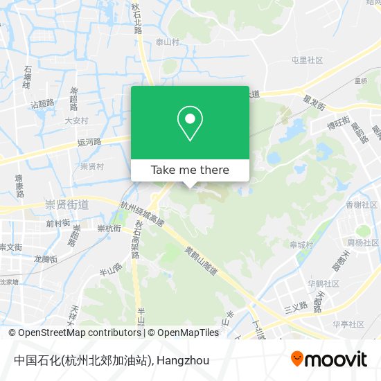 中国石化(杭州北郊加油站) map