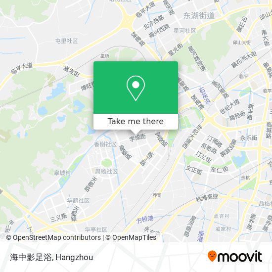 海中影足浴 map
