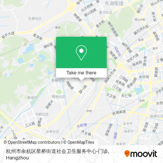 杭州市余杭区星桥街道社会卫生服务中心-门诊 map