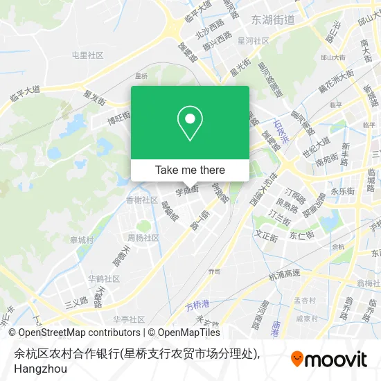 余杭区农村合作银行(星桥支行农贸市场分理处) map