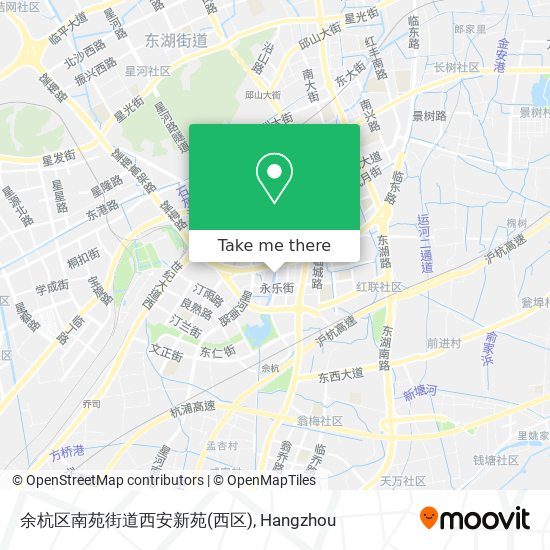 余杭区南苑街道西安新苑(西区) map