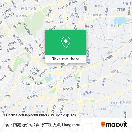 临平南苑地铁站2自行车租赁点 map