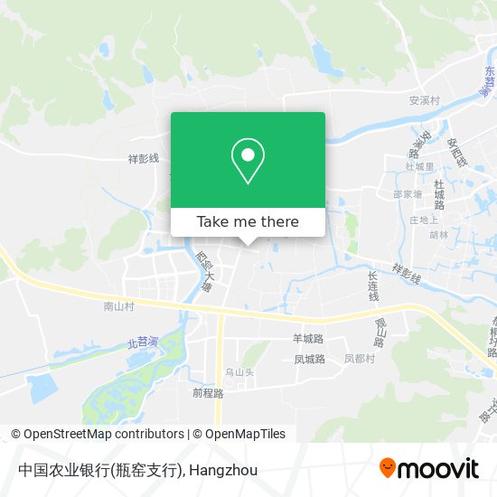 中国农业银行(瓶窑支行) map