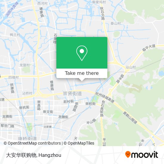 大安华联购物 map