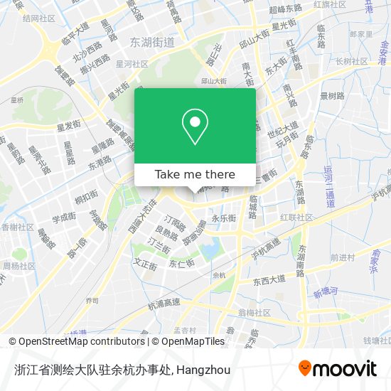 浙江省测绘大队驻余杭办事处 map