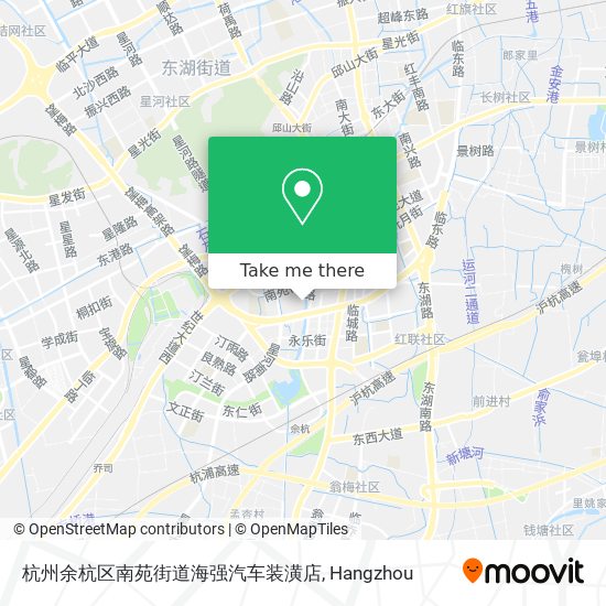 杭州余杭区南苑街道海强汽车装潢店 map