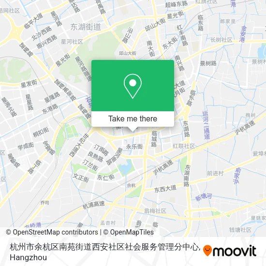 杭州市余杭区南苑街道西安社区社会服务管理分中心 map