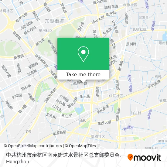 中共杭州市余杭区南苑街道水景社区总支部委员会 map