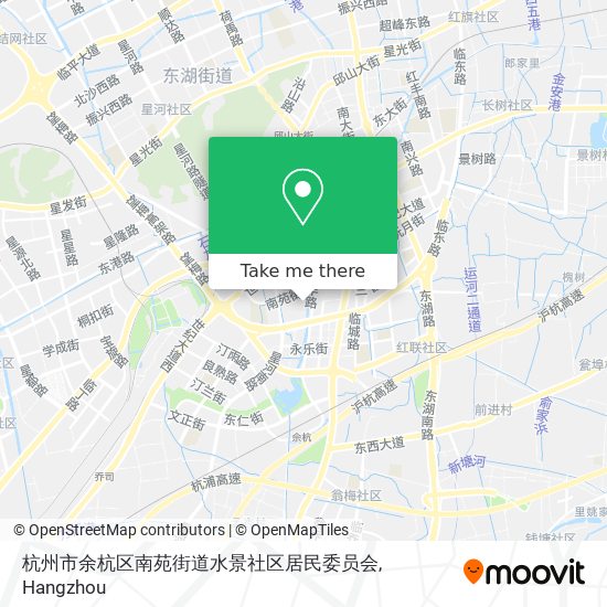 杭州市余杭区南苑街道水景社区居民委员会 map