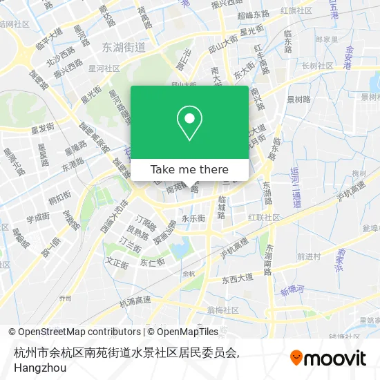 杭州市余杭区南苑街道水景社区居民委员会 map