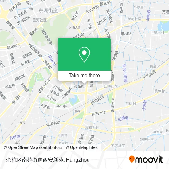 余杭区南苑街道西安新苑 map