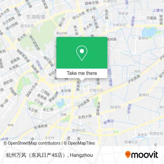 杭州万风（东风日产4S店） map