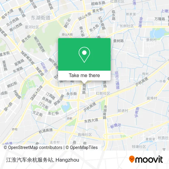 江淮汽车余杭服务站 map