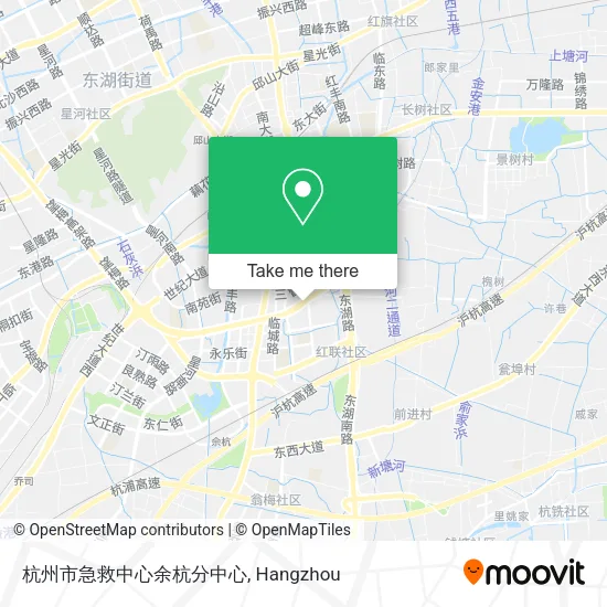 杭州市急救中心余杭分中心 map