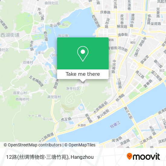 12路(丝绸博物馆-三塘竹苑) map