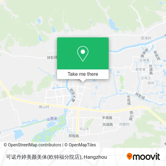 可诺丹婷美颜美体(欧特福分院店) map