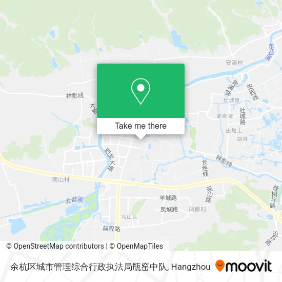 余杭区城市管理综合行政执法局瓶窑中队 map
