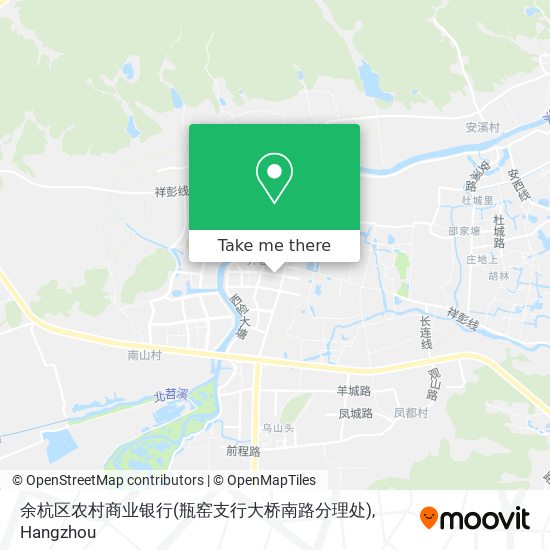 余杭区农村商业银行(瓶窑支行大桥南路分理处) map