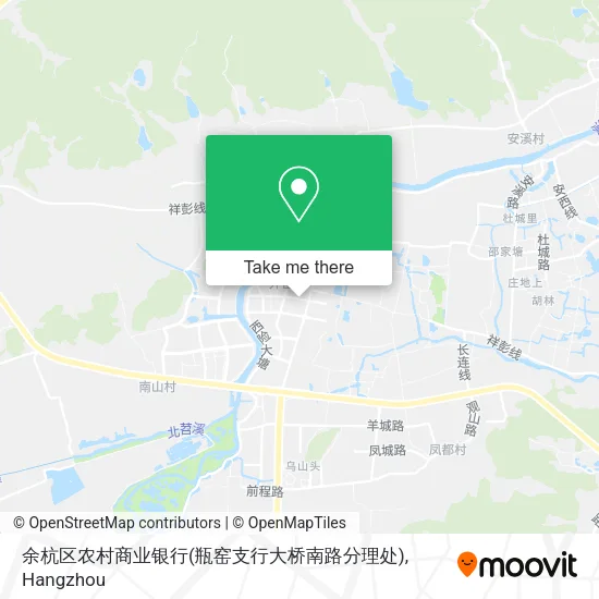 余杭区农村商业银行(瓶窑支行大桥南路分理处) map