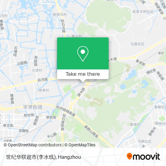 世纪华联超市(李水线) map