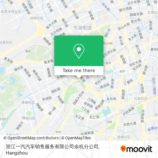 浙江一汽汽车销售服务有限公司余杭分公司 map