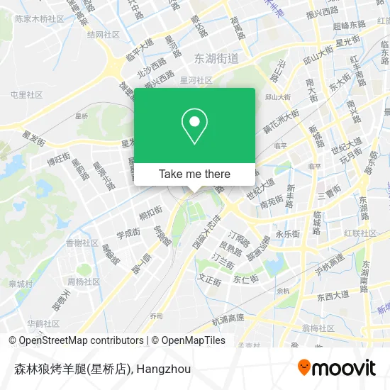 森林狼烤羊腿(星桥店) map