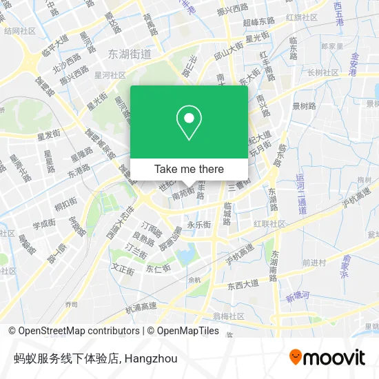 蚂蚁服务线下体验店 map