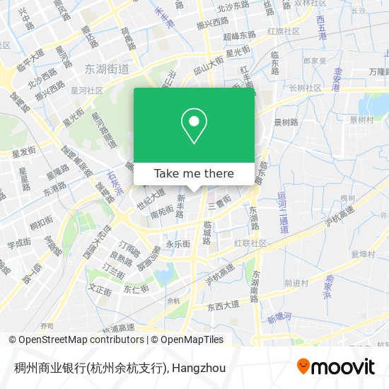 稠州商业银行(杭州余杭支行) map