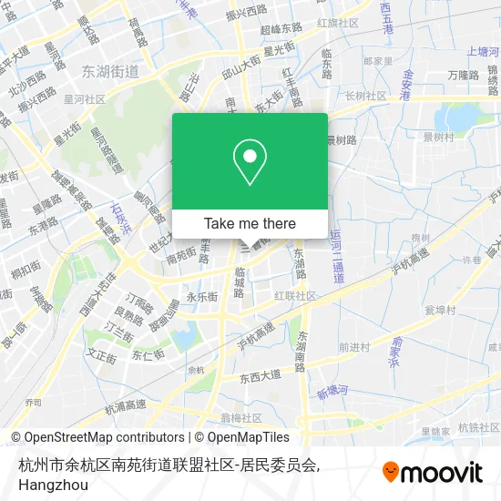 杭州市余杭区南苑街道联盟社区-居民委员会 map