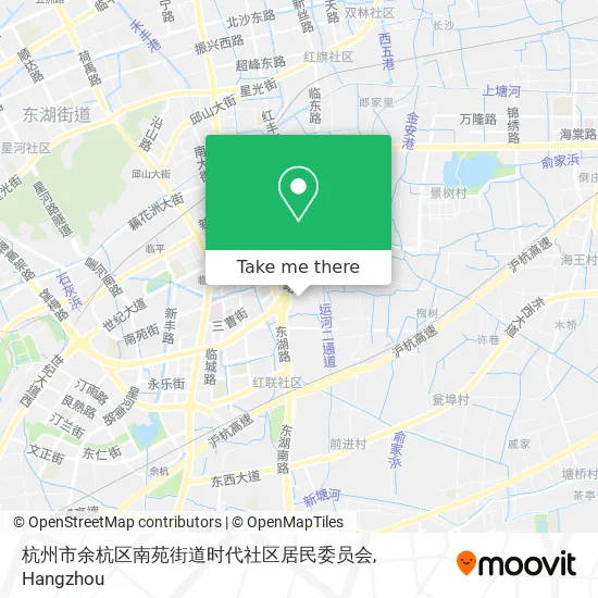 杭州市余杭区南苑街道时代社区居民委员会 map
