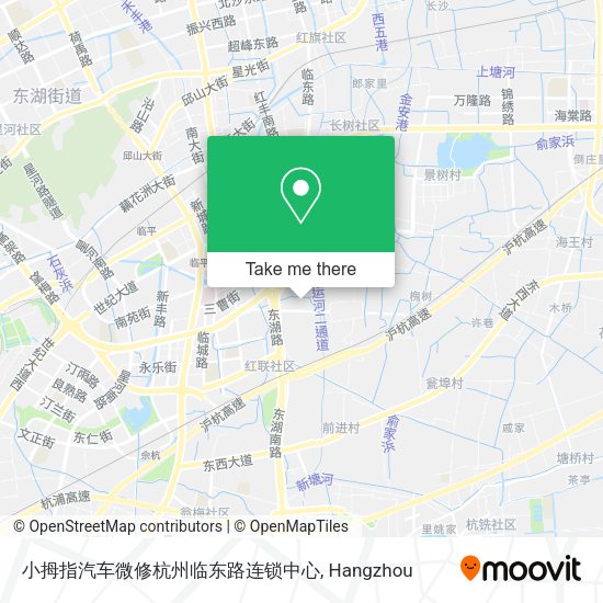 小拇指汽车微修杭州临东路连锁中心 map