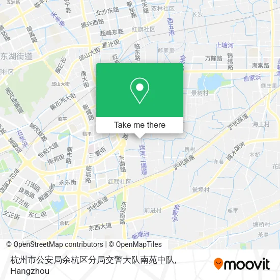 杭州市公安局余杭区分局交警大队南苑中队 map