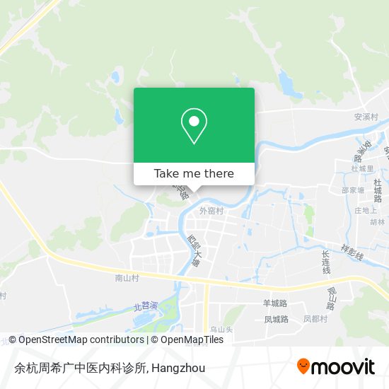 余杭周希广中医内科诊所 map