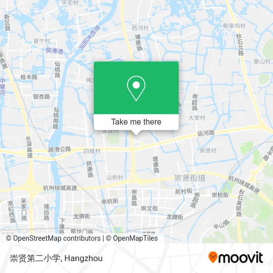 崇贤第二小学 map