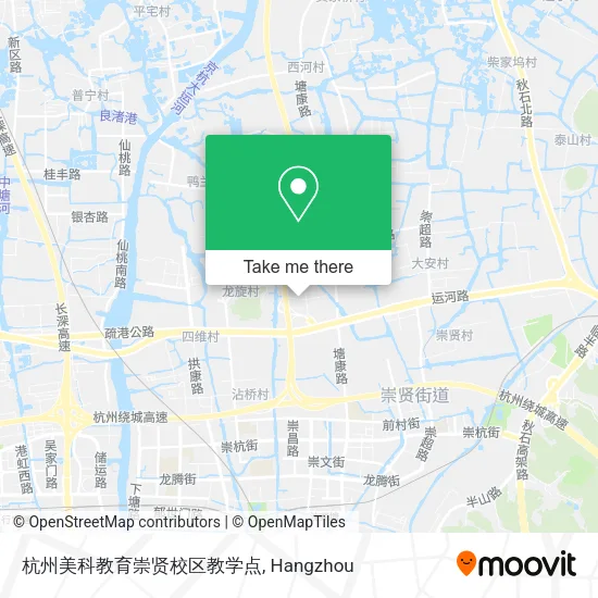 杭州美科教育崇贤校区教学点 map
