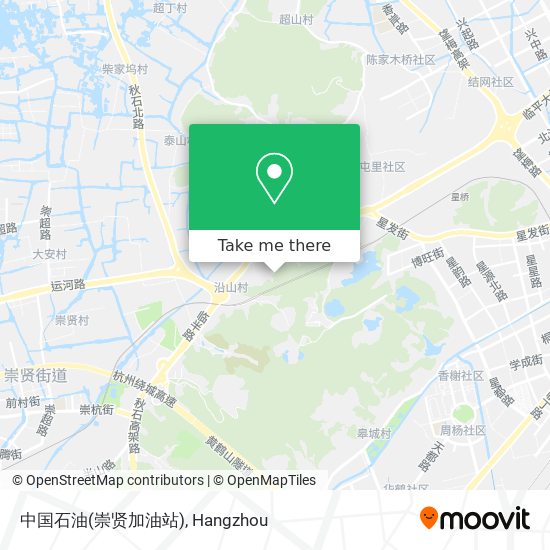 中国石油(崇贤加油站) map